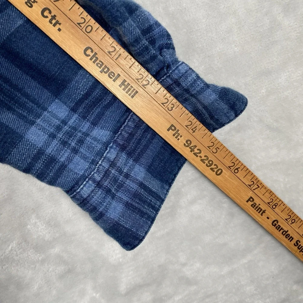Flint and Tinder Shirt Mens Small Flannel Button Down Huckberry Plaid Cotton